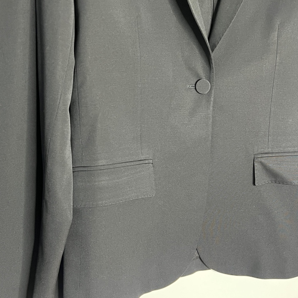 Gucci Sz 42 Two Piece Flat Frint Pants One Button Blazer Wool Suit Made in Italy - Picture 7 of 12